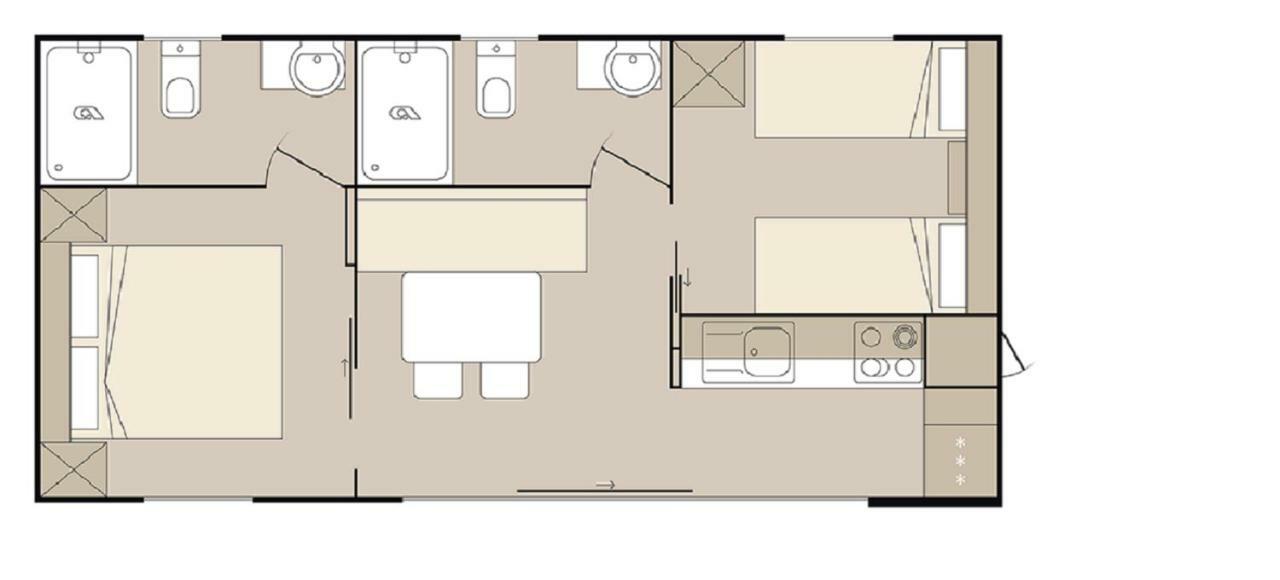Mobile Home Starfish IV Camp Biograd 比奥格勒·纳·莫鲁 外观 照片